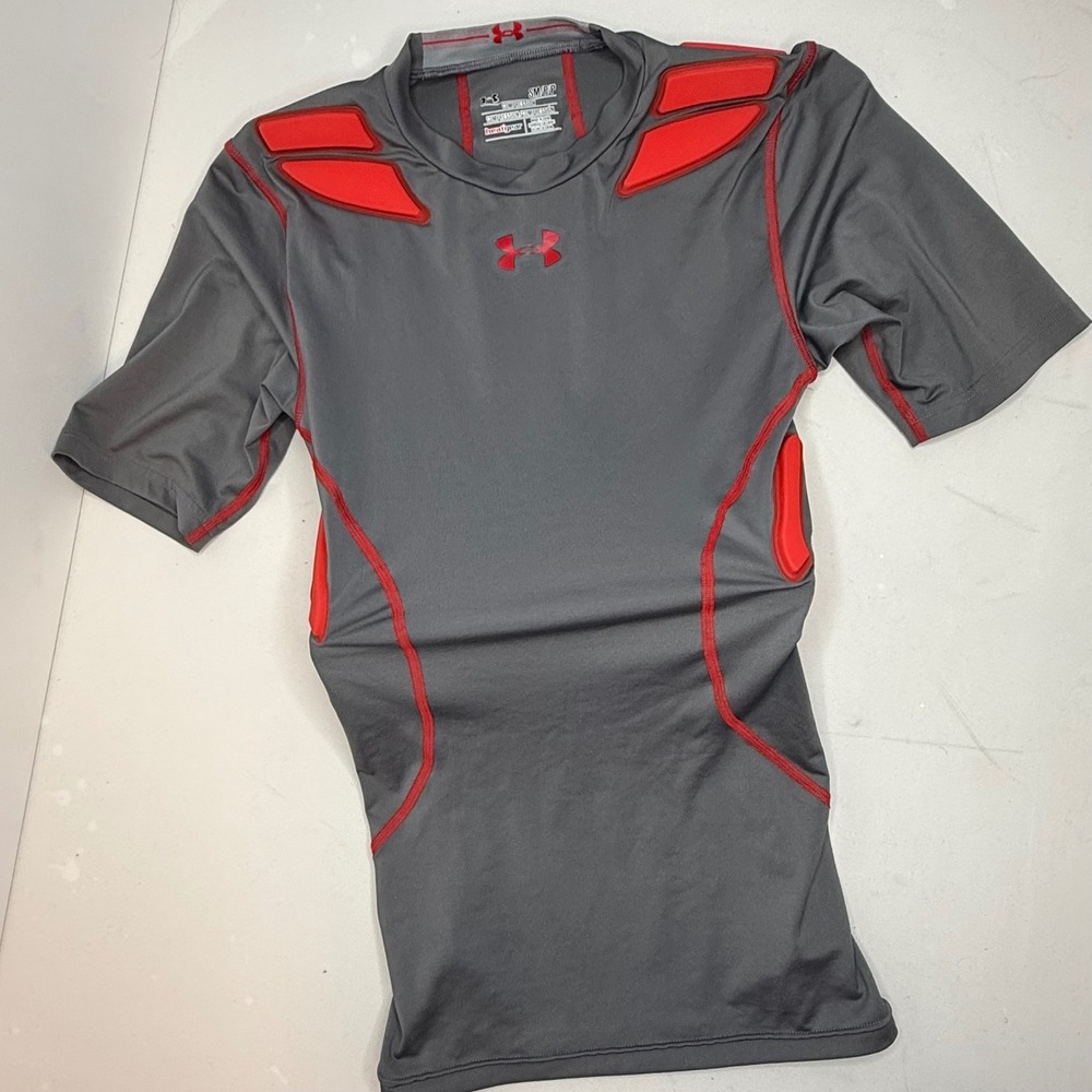 Under Armour Men's Compression Padded HeatGear Short Sleeve 5 Pad Football Shirt
